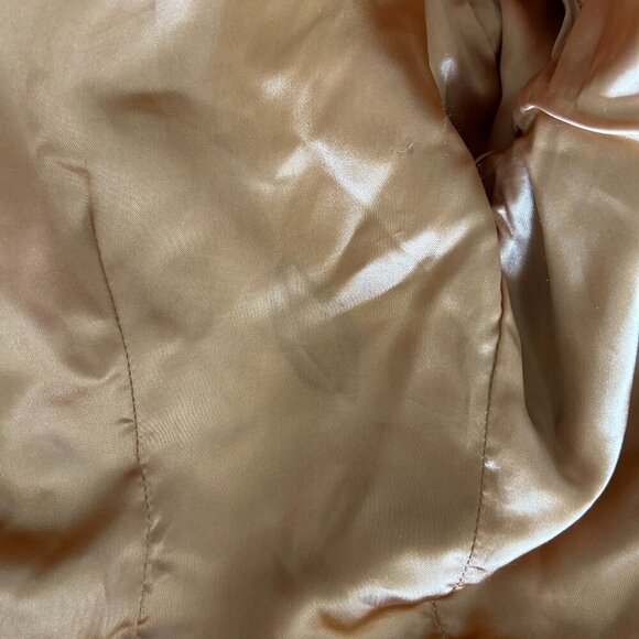 Vintage Danier Camel Leather Croco Crop Blazer - Picture 10 of 11